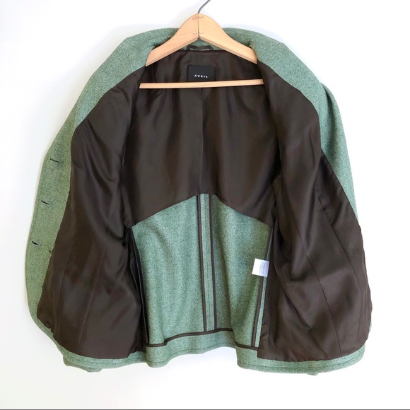 AKRIS Wool Knit Blazer Sage Green - Picture 3 of 13